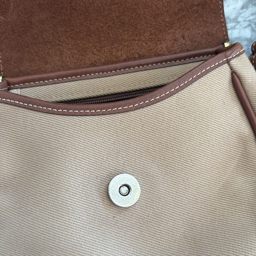 Vintage Marley Hodgkin No. 79 bag, tan/camel vacas and brown leather brass - Picture 4 of 13